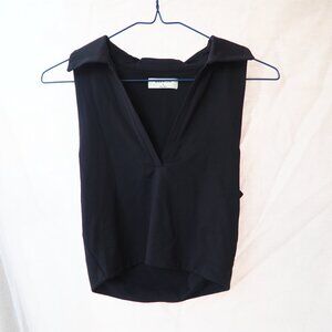 Babaton V-Neck Collared Tank Top